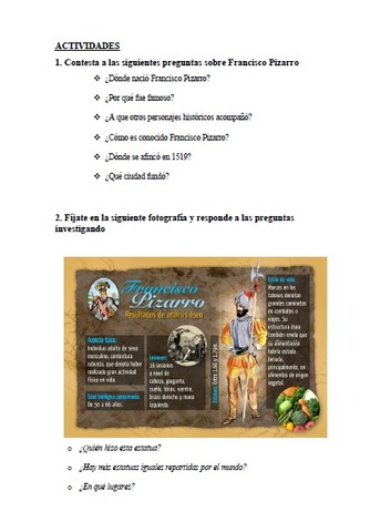 Actividad de Casa-Museo Francisco Pizarro