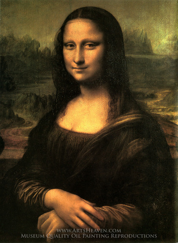 Leonardo da Vinci paints the Mona Lisa