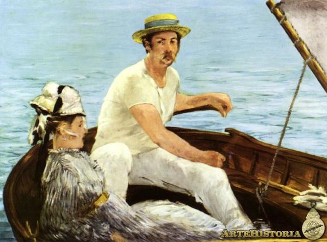 Pareja en un Balandro. Edouard Manet