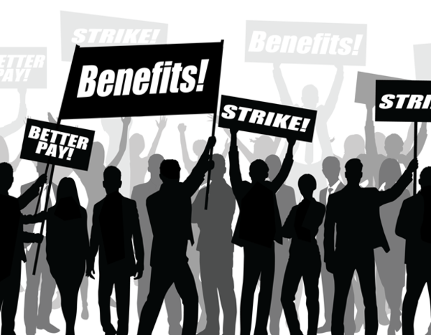 Labor strikes