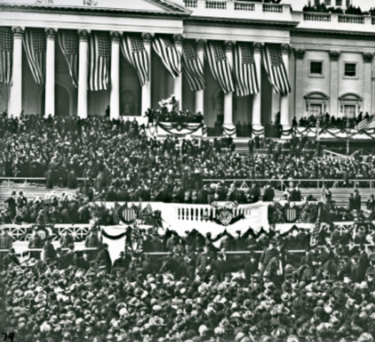 (US) President Woodrow Wilson Inaugurated