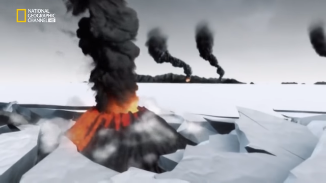 Volcanes que salen del hielo