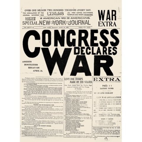 Congress Declares War on Spain