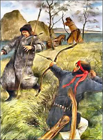 Temujin kills his half-brother