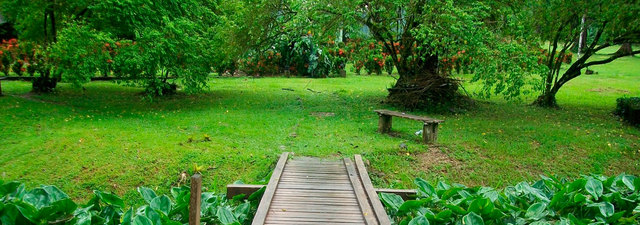 Zonas de el jardín botanico Lancetilla