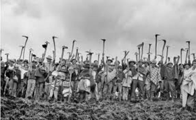 Comienzo del Movimiento Asalto a las Tierras