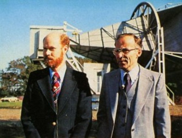Wilson y Penzias detectan de manera accidental la radiación cósmica de microondas
