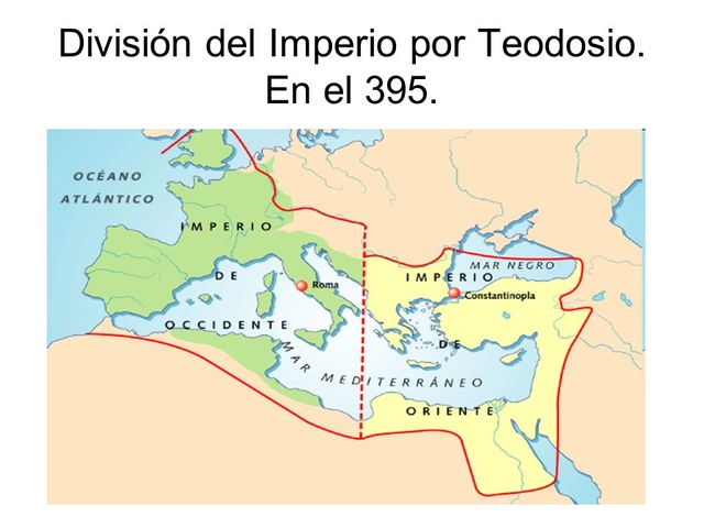 Divisió de l'Imperi per Teodosi