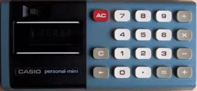 Primera calculadora.