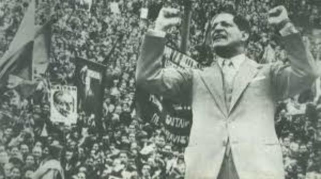 magnicidio del caudillo Jorge Eliecer Gaitan