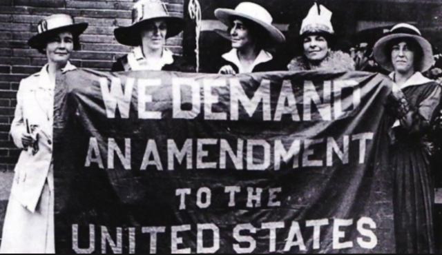 The 19th amendment is ratified.