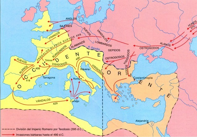 Inperio erromataren banaketa
