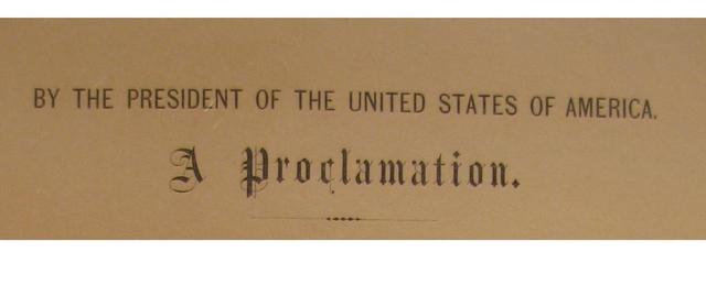 The Emancipation Proclomation