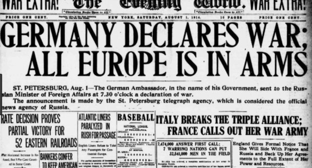 (EU) Germany attacks/ declares war on France