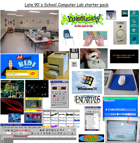 90s computer lab/classroom essentials