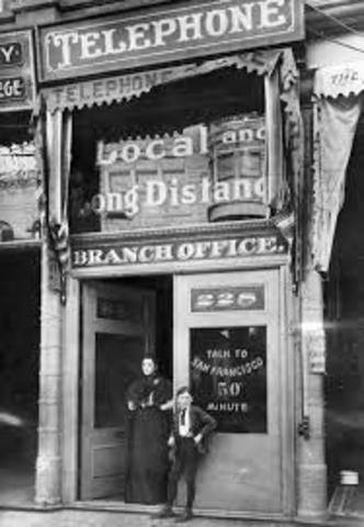 first long distance phone service