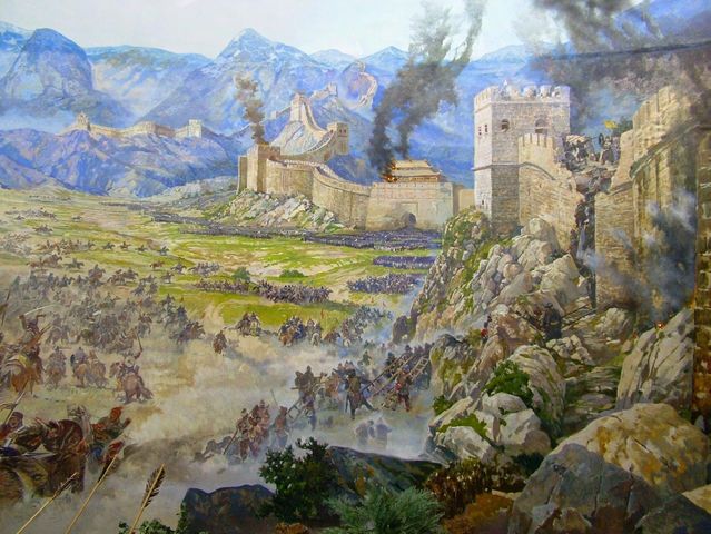 Mongols get through the Great Wall of China
