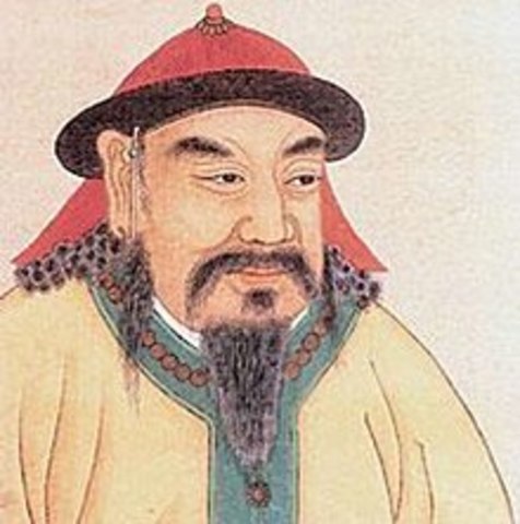Temujin's father dies