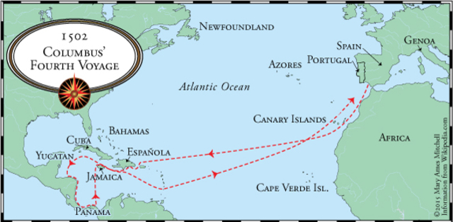 Columbus fourth and final voyage