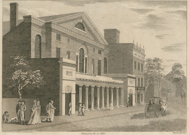 Gas lights begin to be used in theaters