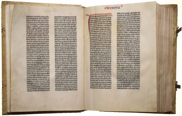 The first printed Bible