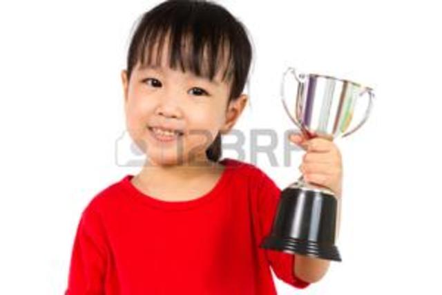 Mis trofeos en tercero de kinder  de spelling be