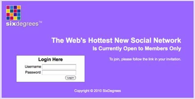 Se funda la primer red social, Sixdegrees.