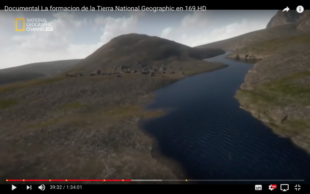 el comienzo de la vegetación sobre la tierra