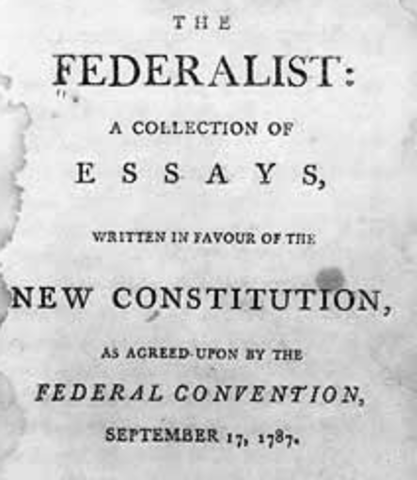 The federalists papers published