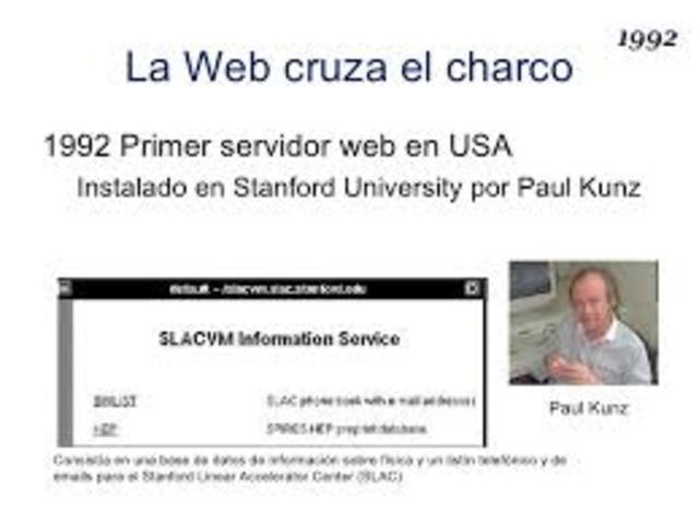 1992 La Web cruza el charco