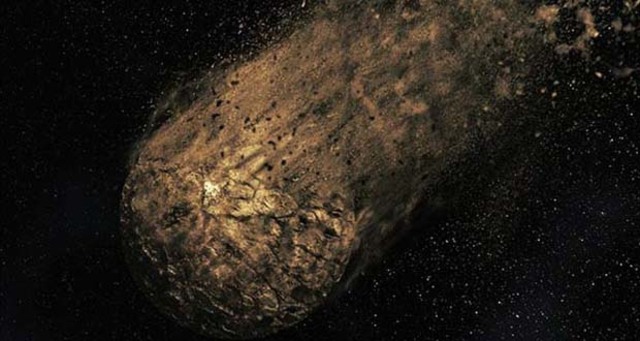 Fragmento de Roca directo hacia la Tierra