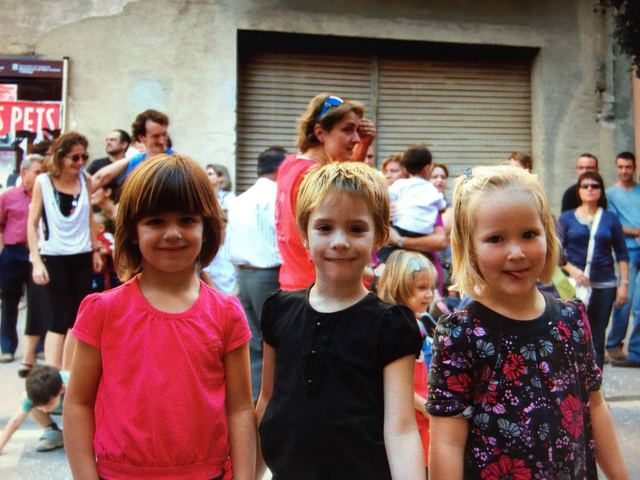 Vam anar a veure una diada castellera amb les amigues.
