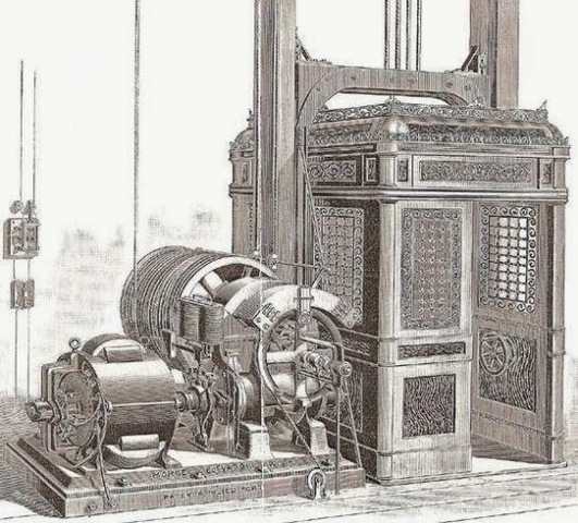 Primeros ascensores eléctricos