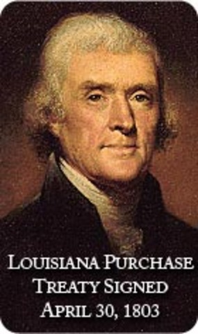 The Louisiana Purchase was signed