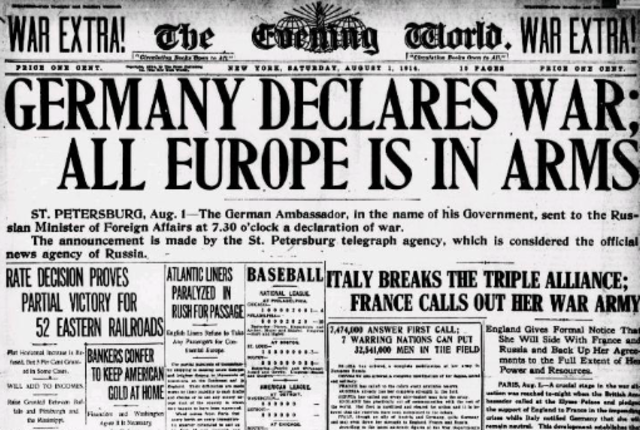 (EU)Germany attacks/ declares war on France