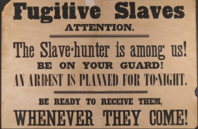 A federal fugitive slave law is enacted, providing for the return slaves who had escaped and crossed state lines.