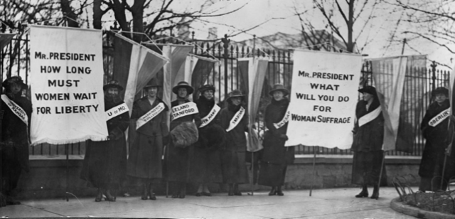 The Women's Suffrage Movement was Brought to Congress