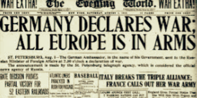 (EU) Germany attacks/ declares war on France