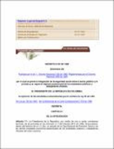 Decreto 3135/1968; 1848/1969