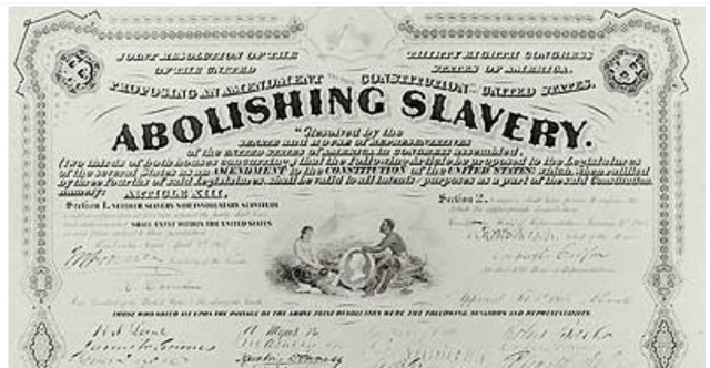 Slavery was abolished