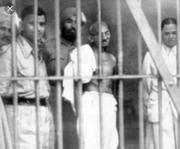 Gandhi jailed