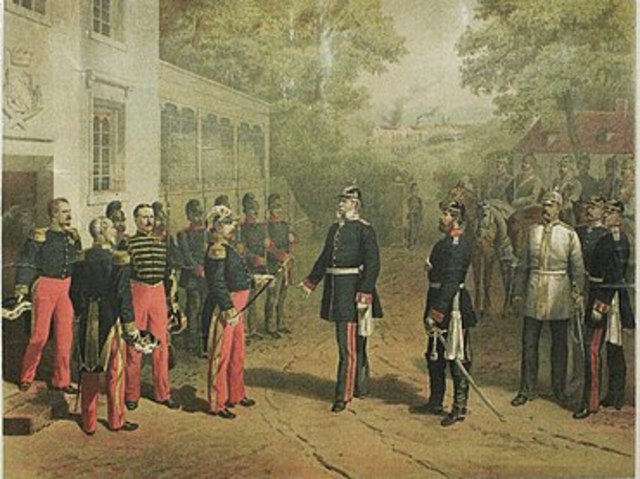 Bismarck won against France and gained money, power and land for Prussia