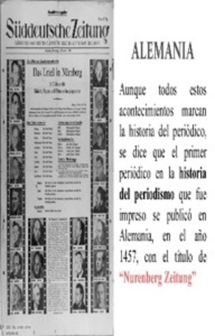 Primer periódico Alemania
