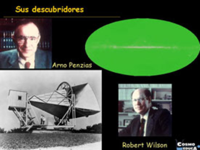 Wilson y Penzias Detectan de manera accidental la Radiacion Cosmica de Microondas