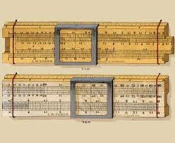 William Oughtred  creo una regla de calculo