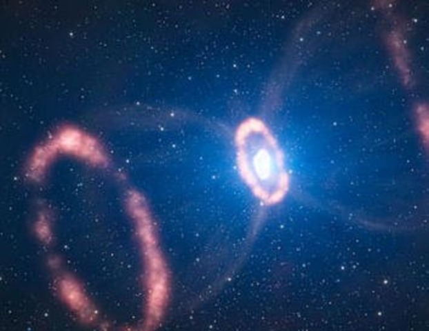 La luz emitida por la supernova 1987A llega a la tierra.