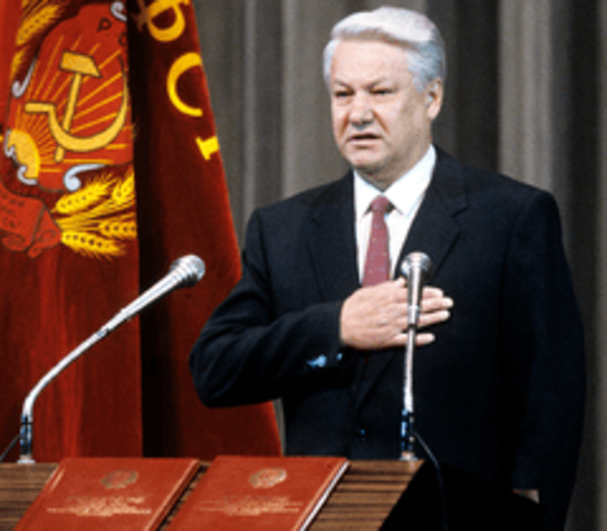 Yeltsin is Elected President