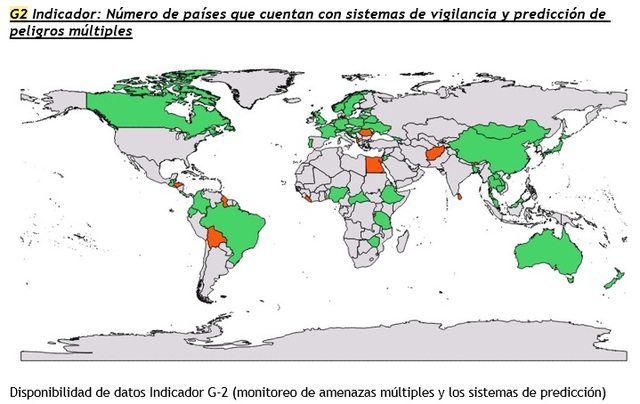 Aumentar sustancialmente la disponibilidad y el acceso a los sistemas de alerta temprana multiriesgos y de información sobre el riesgo de desastres y las evaluaciones a las personas para el año 2030.