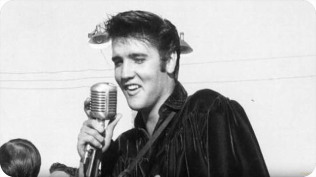 Elvis started singing