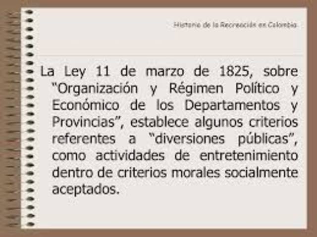 LEY 11 DE MARZO DE 1825